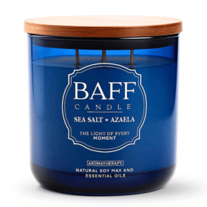 sea salt azalea soy wax luxury candle (three wick)