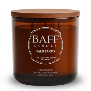 palo santo soy wax luxury candle (three wick)