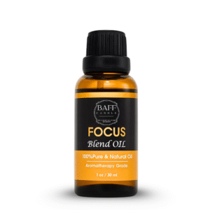 baff candle focus essential oil | 100% pure | aromatherapy grade (30ml)