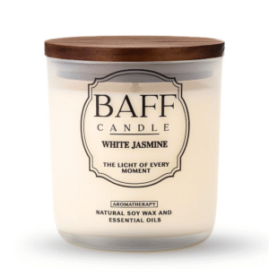 white jasmine soy wax luxury candle (one wick)