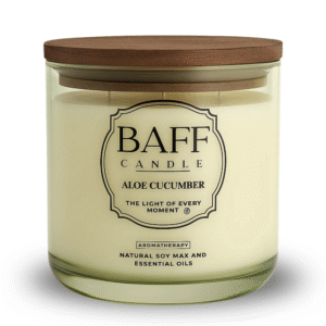 aloe cucumber soy wax luxury candle (three wick)