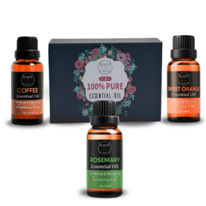 baff candle collection | sweet orange essential oil | coffee essential oil | rosemary essential oil | pure & organic