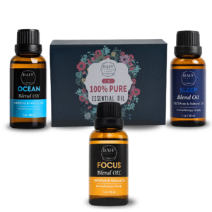 baff candle blend oil collection | ocean blend essential oil | sleep blend essential oil | focus blend essential oil | pure & organic