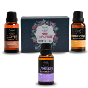 baff candle collection | coffee essential oil | frankincense essential oil | lavender essential oil | pure & organic