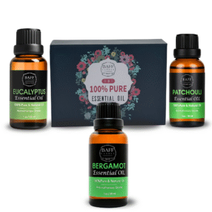 baff candle collection | bergamot essential oil | eucalyptus essential oil | patchouli essential oil | pure & organic