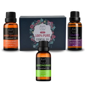 baff candle collection | lemongrass essential oil | sweet orange essential oil | clove essential oil | pure & organic