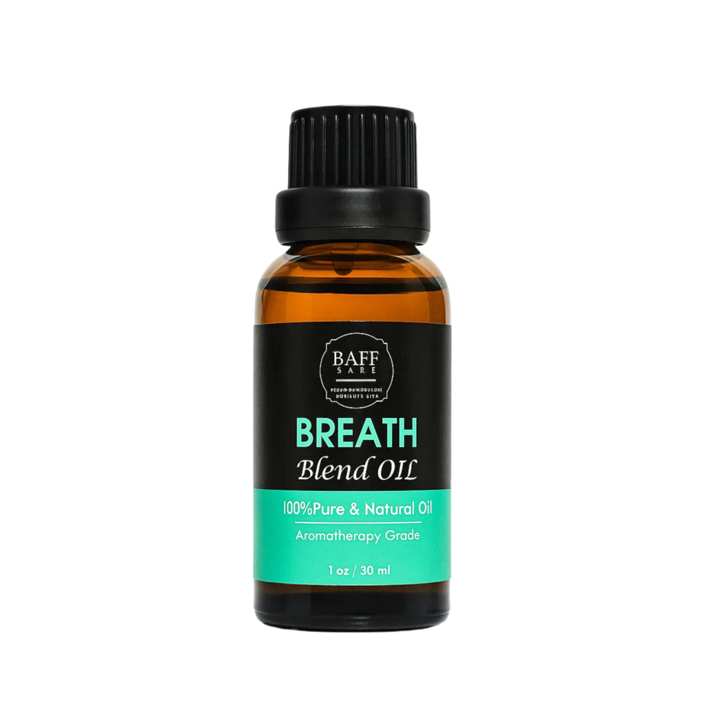 baff breath essential oil – 100% pure aromatherapy oil for breathing, focus & energy (30ml)